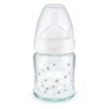 Бутылочка для кормления Nuk First Choice+, 120 мл, 0-6 мес, M размер, стекло/силикон, товар в ассортименте
