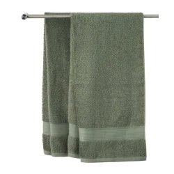 Полотенце банное JYSK Karlstad By Kronborg, 100x150 см, хлопок, зеленый
