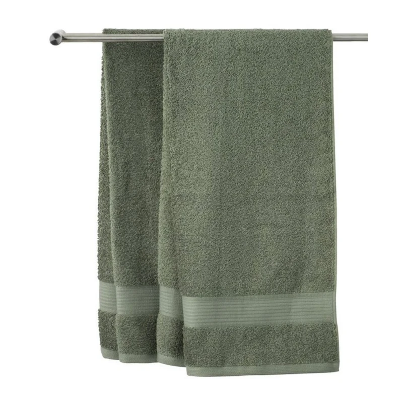 Полотенце банное JYSK Karlstad By Kronborg, 100x150 см, хлопок, зеленый