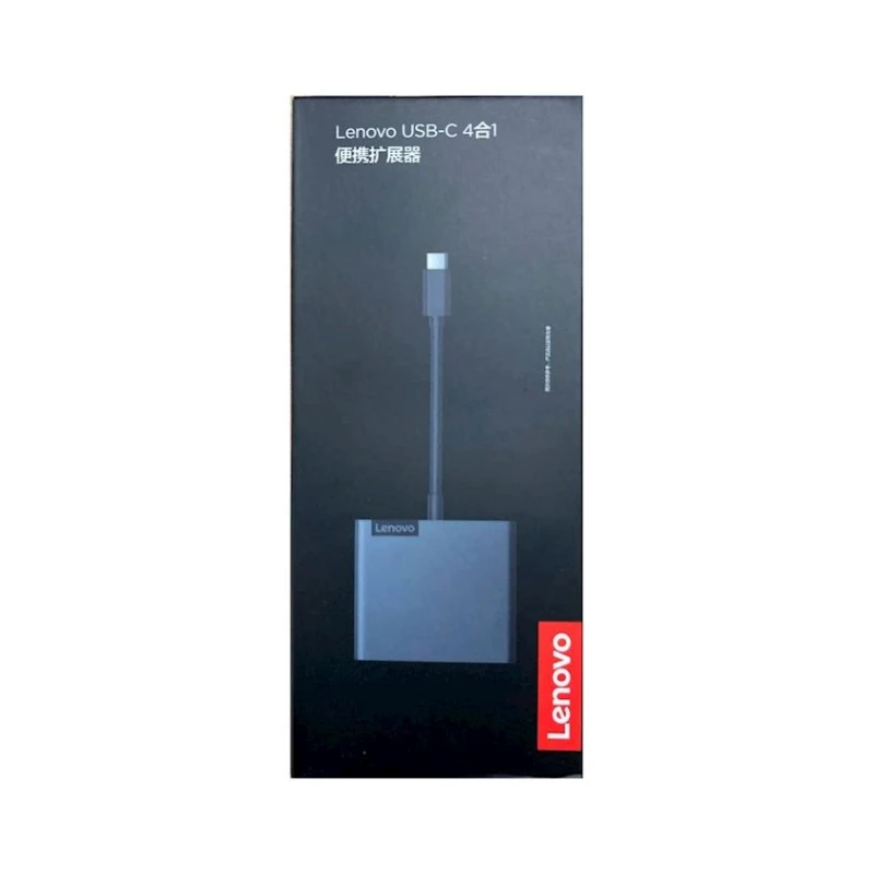 USB хаб Lenovo USB-C 4 in 1 Black