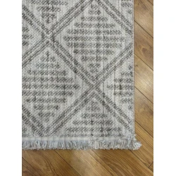 Ковер Natural halı Cozy CZY03GREY, 120х180 см, полиэстер, серый