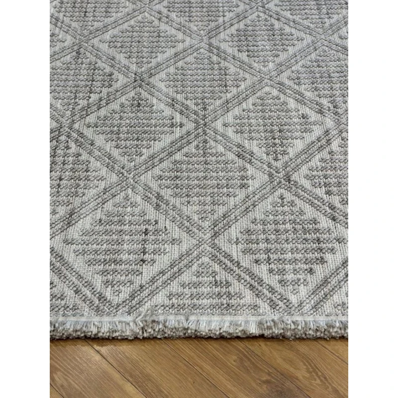 Ковер Natural halı Cozy CZY03GREY, 120х180 см, полиэстер, серый Ковер Natural halı Cozy CZY03GREY, 120х180 см, полиэстер, серый