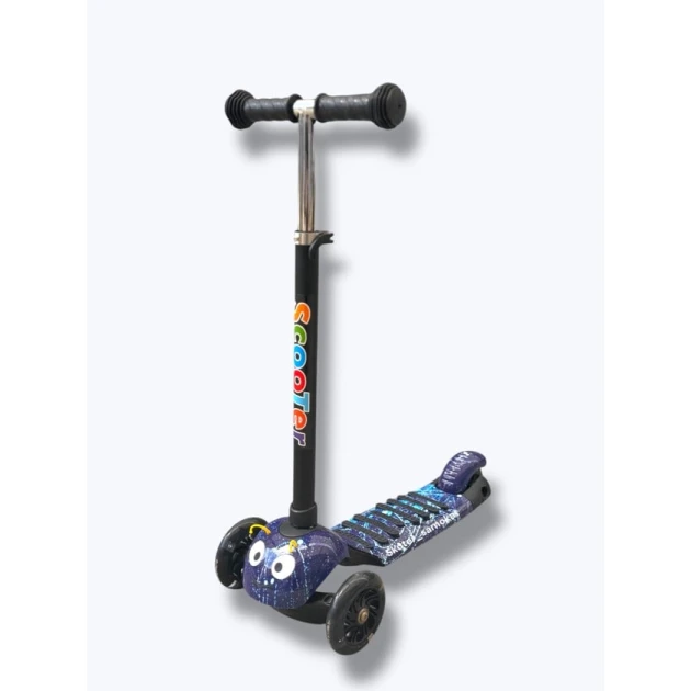 Samokat gel işiqli tekerler el tutacaq tenzimlenir