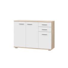 Komod, 73.5x34x103.5 sm, LDSP, ağ/qəhvəyi