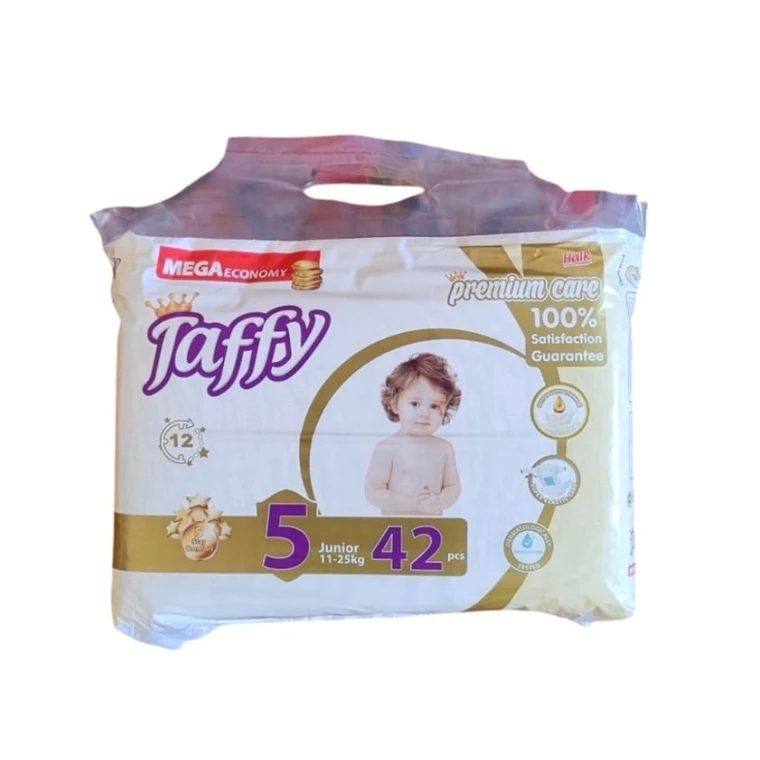 Taffy premium care uşaq bezi 5 junior 11-25 kg 42 ədəd Taffy premium care uşaq bezi 5 junior 11-25 kg 42 ədəd