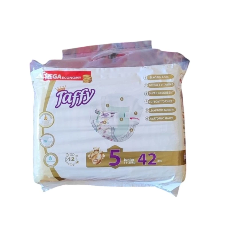 Taffy premium care uşaq bezi 5 junior 11-25 kg 42 ədəd Taffy premium care uşaq bezi 5 junior 11-25 kg 42 ədəd