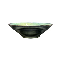 Тарелка глубокая Danny Home SEE346, круглая, зеленая, 20 см