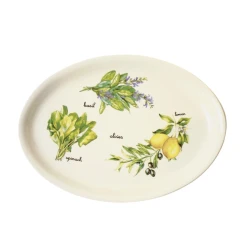 Блюдо Egels Home 201555, керамика, разноцветное, 28.8х20.6 см