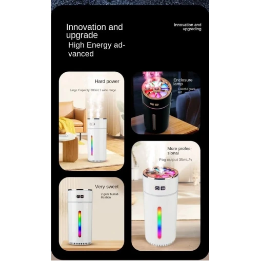 Увлажнитель воздуха humidfer_444, 300 мл, розовый