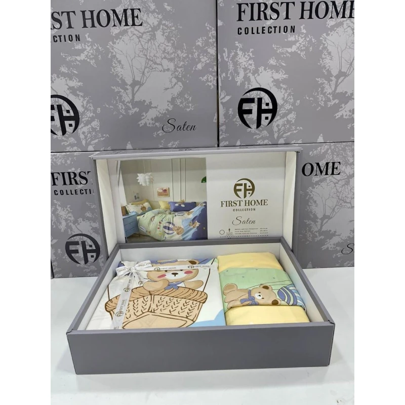 Комплект детского постельного белья First Home SHA-00002584, хлопок, полутораспальный, простыня 160х240 см, пододеяльник 160х220 см, наволочка 50х70 см, 1 шт, разноцветный Комплект детского постельного белья First Home SHA-00002584, хлопок, полутораспальный, простыня 160х240 см, пододеяльник 160х220 см, наволочка 50х70 см, 1 шт, разноцветный