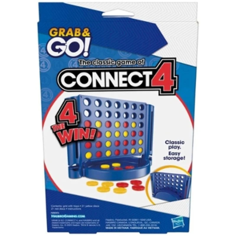 Настольная игра Hasbro F8253 Connect 4 Grab And Go, 6+ лет Настольная игра Hasbro F8253 Connect 4 Grab And Go, 6+ лет