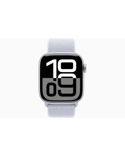 Ağıllı saat Apple Watch Series 10 GPS 46mm Silver Aluminium Case with Blue Cloud Sport Loop