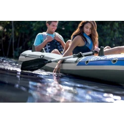 Надувная лодка Intex 68325 Excursion 5, 366х168х43 см, алюминиевые вёсла 137 см, до 600 кг