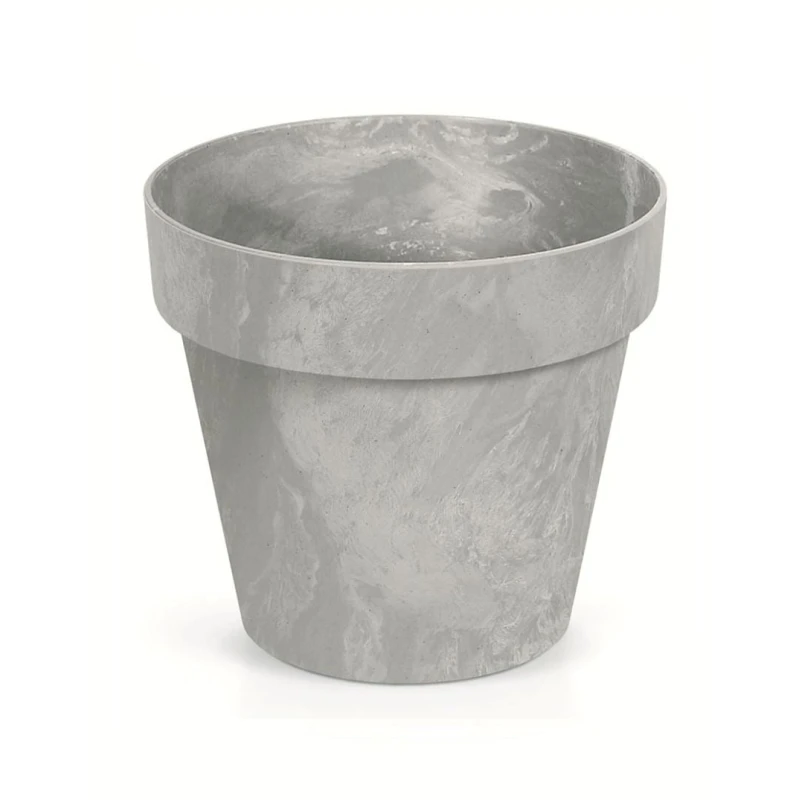 Горшок Prosperplast Beton DCUB140E, пластик, серый, 1.2 л, 140x124 мм