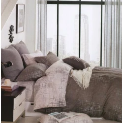 Комплект постельного белья MiraNova SF-741, пододеяльник 200x220 см, простыня 250x250 см, наволочка 50x70 см, двуспальный, хлопок, коричневый