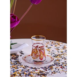 Çay dəsti Buta Glass EA00061, 12 parça, şüşə, şəffaf