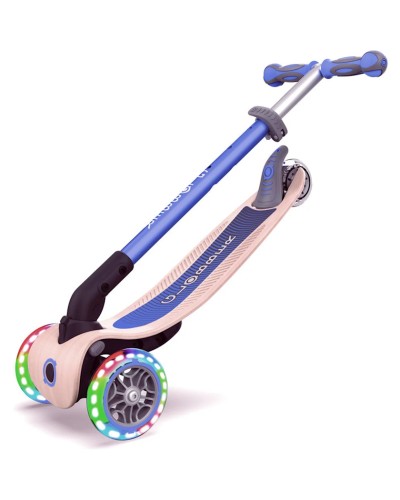 Samokat Globber Primo Foldable Wood Lights, yığılan, göy