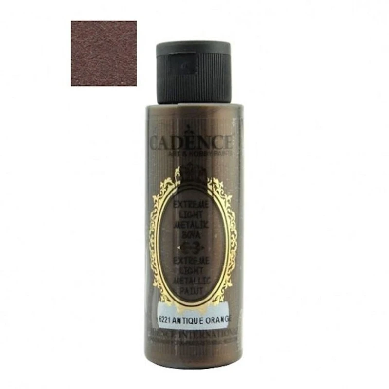 Акриловая краска-металлик Cadence Extreme Light Metallic 6221 Antique Orange 70 мл