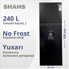 Soyuducu Shahs RF-320WY Black