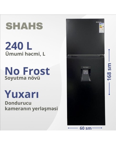 Soyuducu Shahs RF-320WY Black