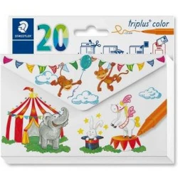 Набор фломастеров Staedtler Triplus Colour, 20шт, 1мм