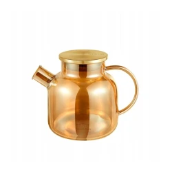 Заварной чайник Wilmax 888826003/A, 1200 мл, прозрачный/золотистый