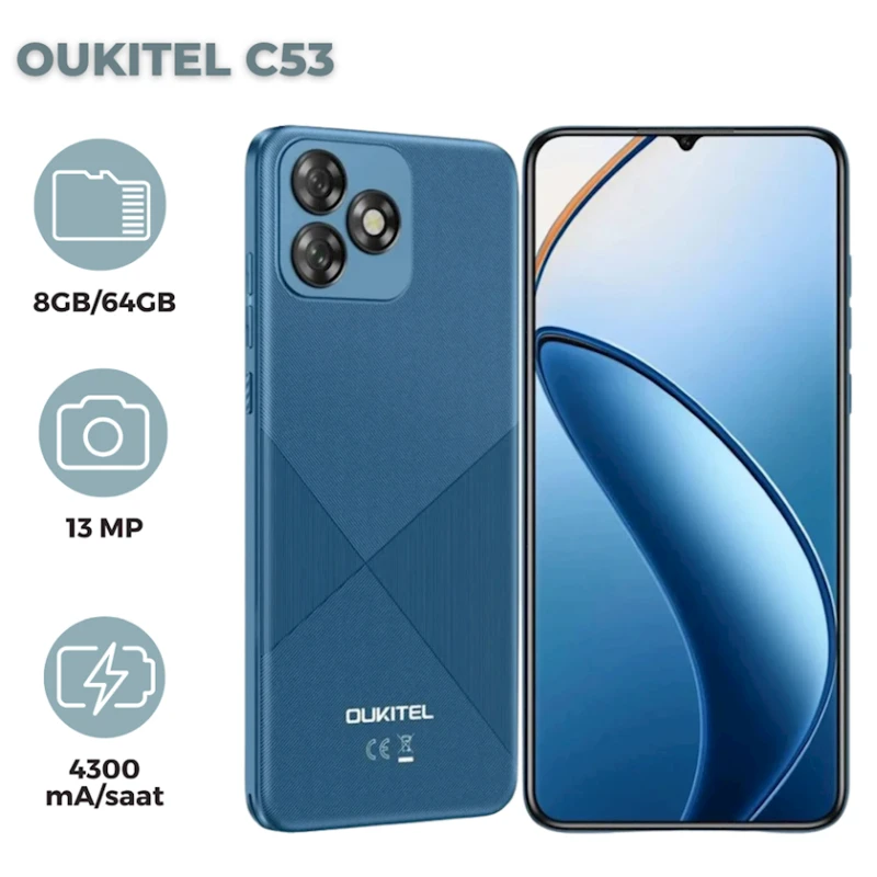 Смартфон Oukitel C53 4(+4)GB/64GB Blue