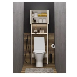 Стеллаж, ЛДСП, белое тиснение, 162.6x25.2x50.8 см Стеллаж, ЛДСП, белое тиснение, 162.6x25.2x50.8 см