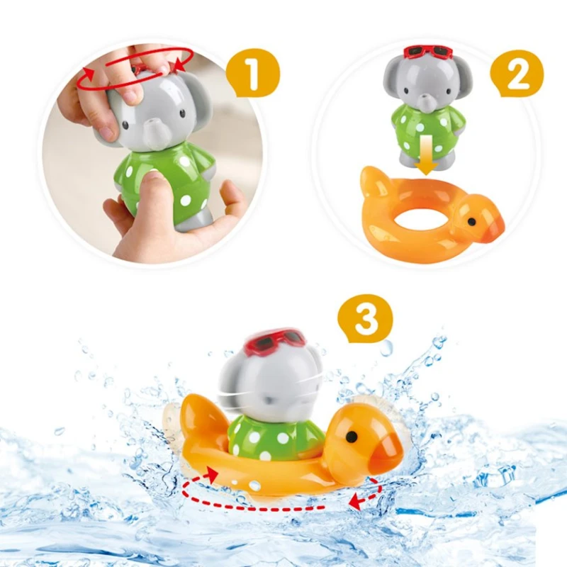 Игрушка для ванной Hape Spin Splash ‘n’ Swim Elephant