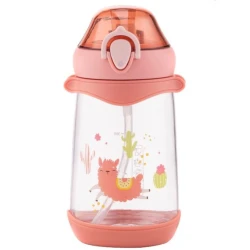 Поильник Ardesto Llama, 500 мл, пластик, розовый Поильник Ardesto Llama, 500 мл, пластик, розовый