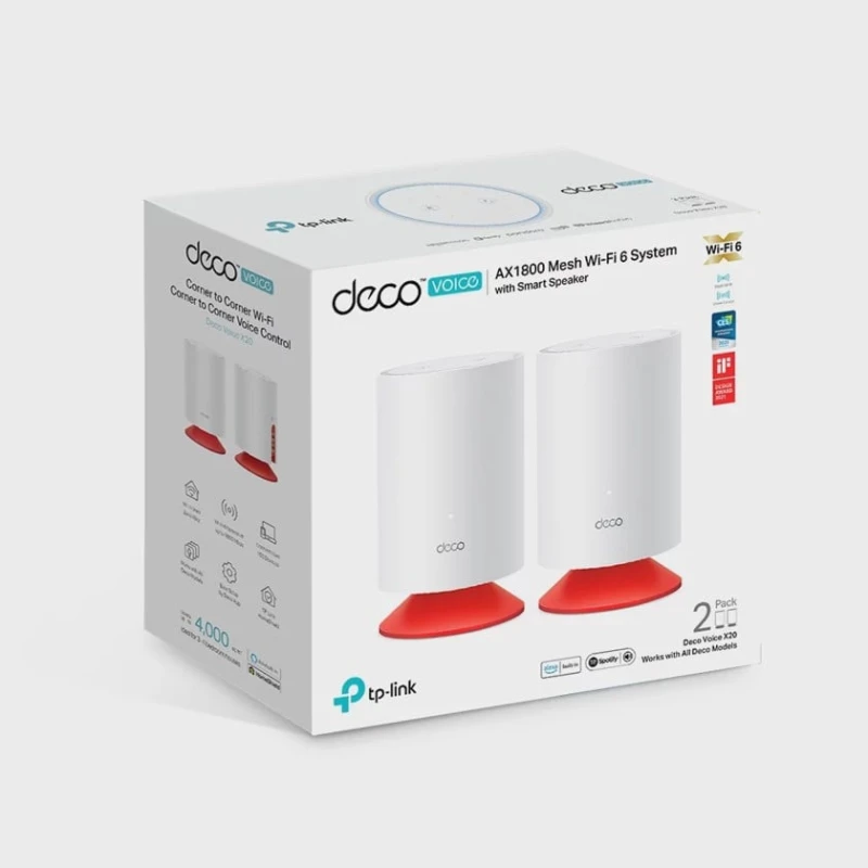 Wi-Fi adapter TP-Link Deco Voice X20 Mesh, 2 əd