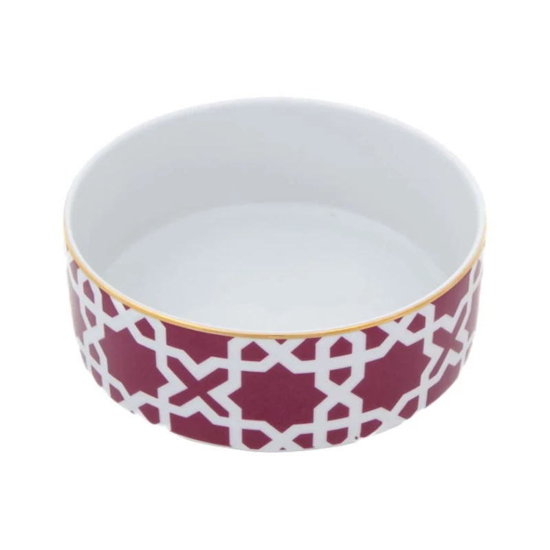 Kasa Porland Morocco, farfor, ağ/çəhrayı, 18 sm