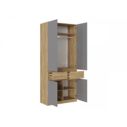 Шкаф Art Mebel Art-80-30, бежевый/серый, ламинат, 210х80х50 см Шкаф Art Mebel Art-80-30, бежевый/серый, ламинат, 210х80х50 см