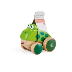Игрушка-каталка Hape Frog Pull Along E0361, 18+ месяцев