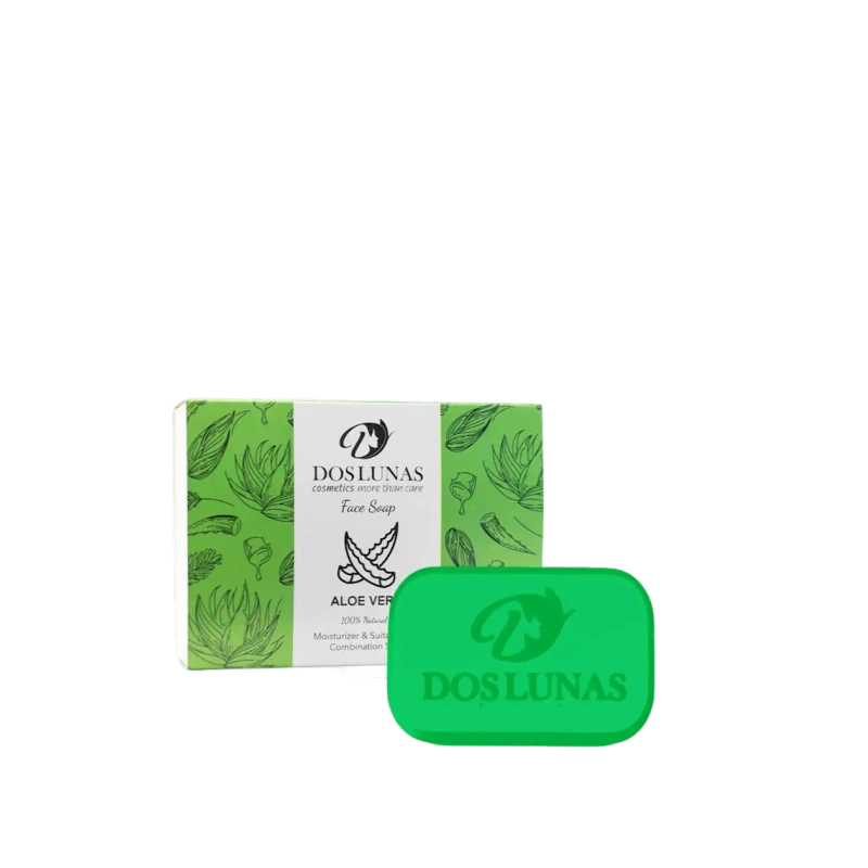 Üz üçün sabun Dos Lunas Aloe Vera, 100 q