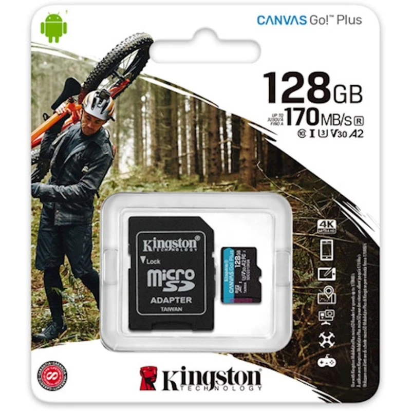 Карта памяти Kingston Canvas Go Plus microSD 128GB Карта памяти Kingston Canvas Go Plus microSD 128GB