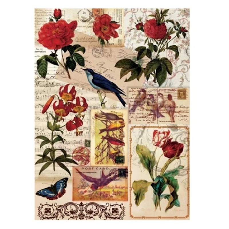 Рисовая бумага для декупажа Cadence А3 - 49