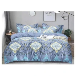 Yataq dəsti Evimoda Ks0157, ikinəfərlik, yorğan üzü 200x220 sm, mələfə 220x240 sm, 2 yastıq üzü 50x70 sm, mavi