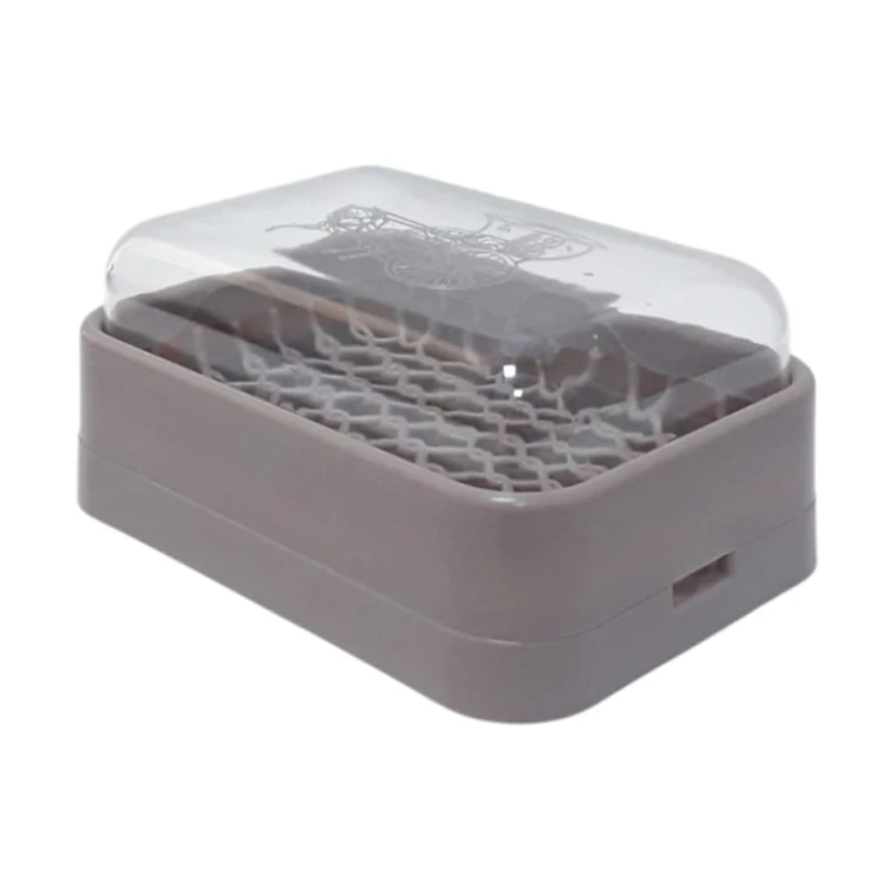 Мыльница M239, пластик, бордовая, 8.5x12.5 см