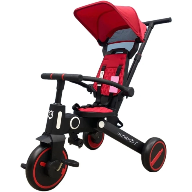 Трехколесный велосипед Uonibaby, красный Трехколесный велосипед Uonibaby, красный