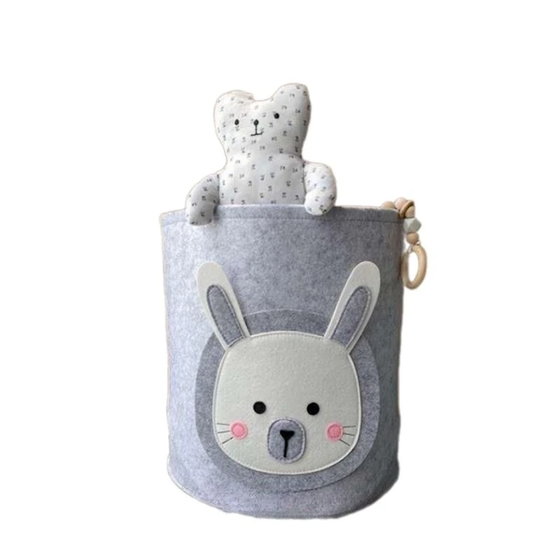 Oyuncaqlar üçün səbət 45x40x35 sm, boz