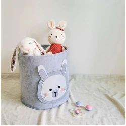 Oyuncaqlar üçün səbət 45x40x35 sm, boz