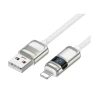 Кабель USB Hoco U137 USB-A to Lightning White