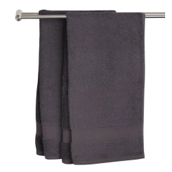 Полотенце для рук JYSK Karlstad By Kronborg, 40x60 см, хлопок, темно-серый