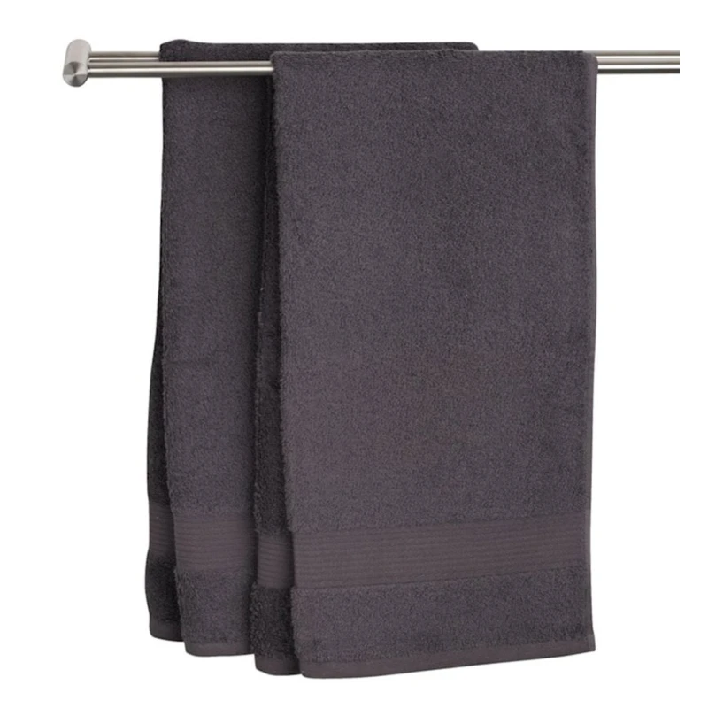Полотенце для рук JYSK Karlstad By Kronborg, 40x60 см, хлопок, темно-серый