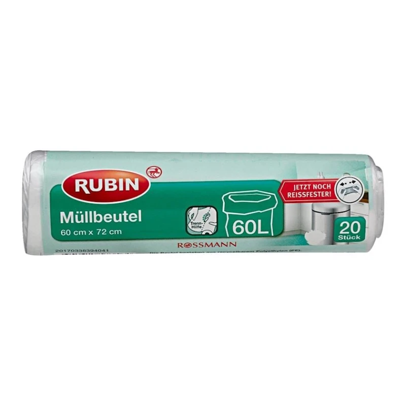 Zibil torbaları Rubin, 60 l, 20 əd Zibil torbaları Rubin, 60 l, 20 əd