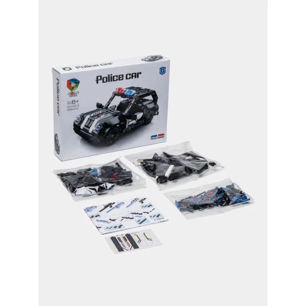 Блочный конструктор policecar_001, 225 элементов, 6+ лет