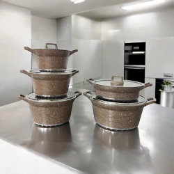 Набор посуды Gallery Home GH-000129, 20/24/28/32 см, коричневый, 10 предметов