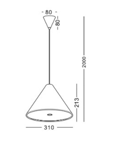 Asma çıraq Lustore LSP299-BK