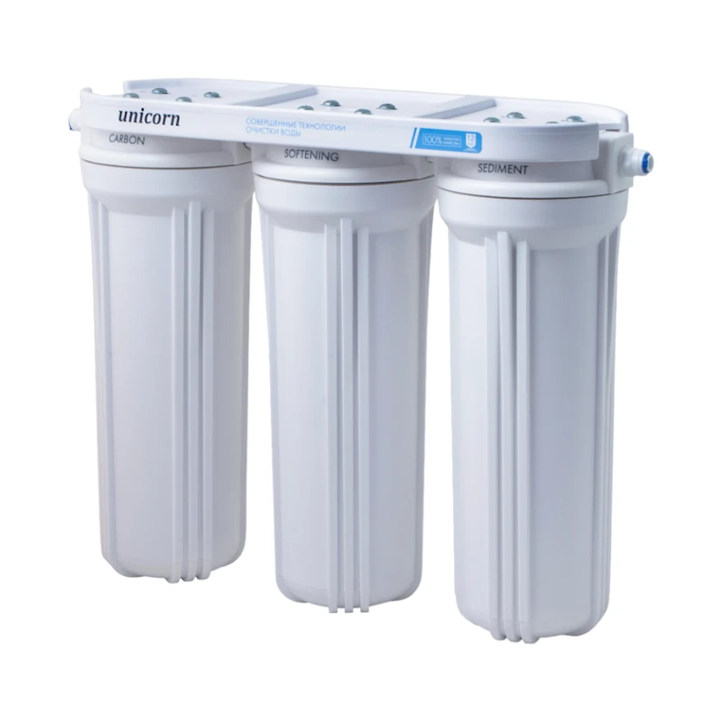 Система фильтрации Unicorn FPS 3 ST трехступенчатая, под мойку, умягчение Система фильтрации Unicorn FPS 3 ST трехступенчатая, под мойку, умягчение